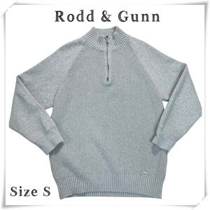 Rodd & Gunn 1/4 Zip Thick Cotton / Poly Sweater Sweatshirt in Light Gray Size S